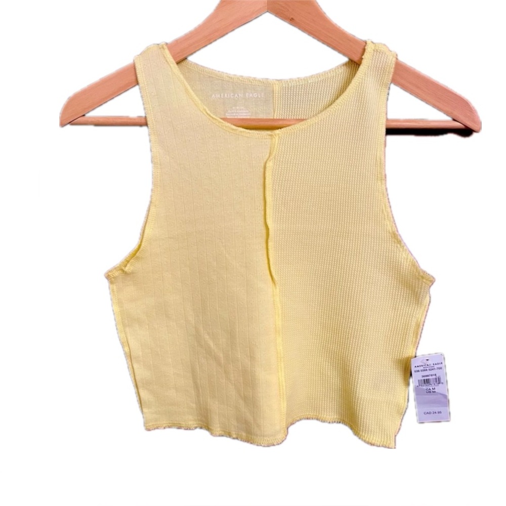 American Eagle Outfitters Yellow Tank Top